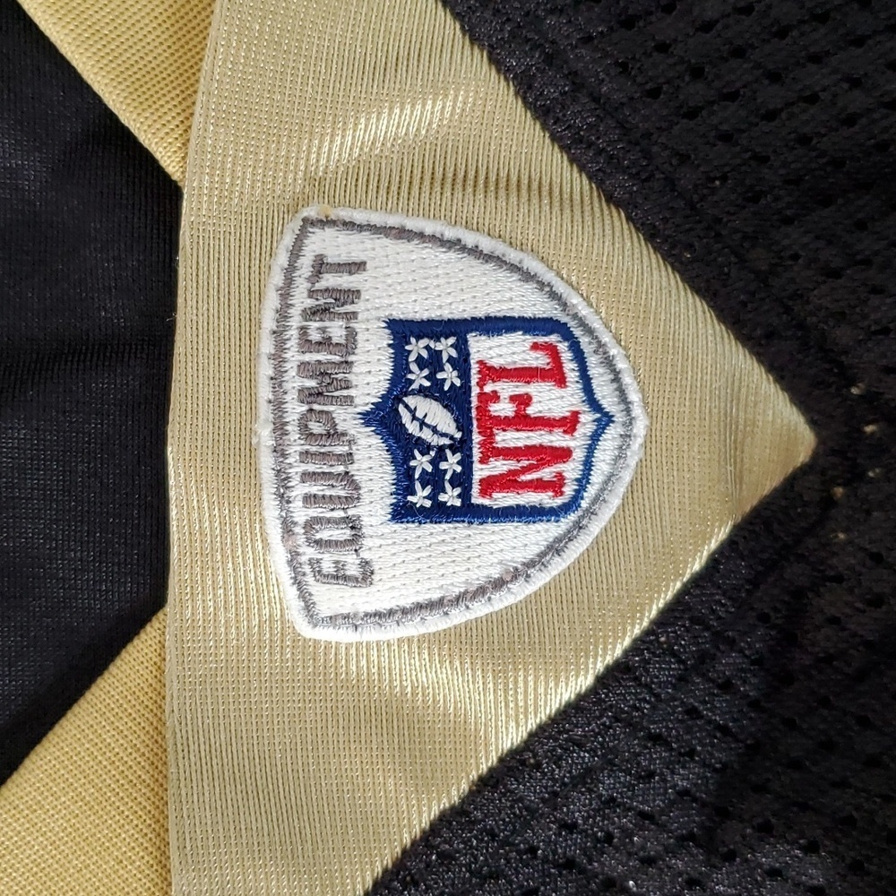 Vintage NFL Reebok Black & Gold Ingram New Orleans Saints 28 Jersey Mens Size S - Picture 17 of 17